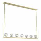 Aragon 56'' LED Linear Chandelier in Soft Brass - Additional View (ARA-10267-SB)