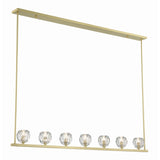 Aragon 56'' LED Linear Chandelier in Soft Brass - Additional View (ARA-10267-SB)