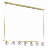Aragon 56'' LED Linear Chandelier in Soft Brass - Additional View (ARA-10267-SB)