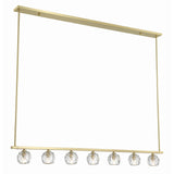 Aragon 56'' LED Linear Chandelier in Soft Brass - Additional View (ARA-10267-SB)