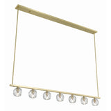 Aragon 56'' LED Linear Chandelier in Soft Brass - Additional View (ARA-10267-SB)
