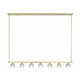 Aragon 56'' LED Linear Chandelier in Soft Brass - Additional View (ARA-10267-SB)