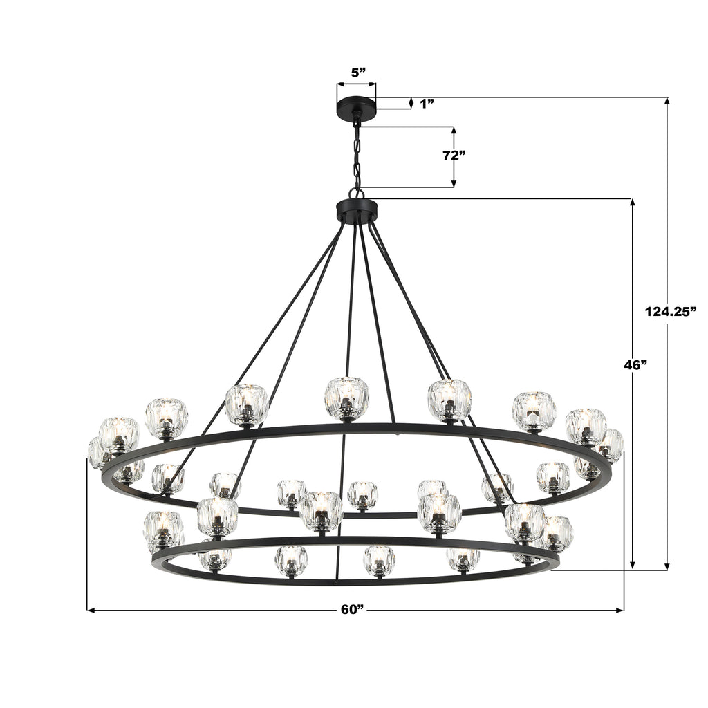 Aragon 30 Light Chandelier – Crystorama
