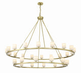Aragon 58.75'' LED Chandelier in Soft Brass - Front View (ARA-10269-SB-ST)