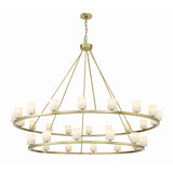 Aragon 58.75'' LED Chandelier in Soft Brass - Front View (ARA-10269-SB-ST)