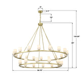 Aragon 58.75'' LED Chandelier - Dimensions Diagram (ARA-10269-SB-ST)