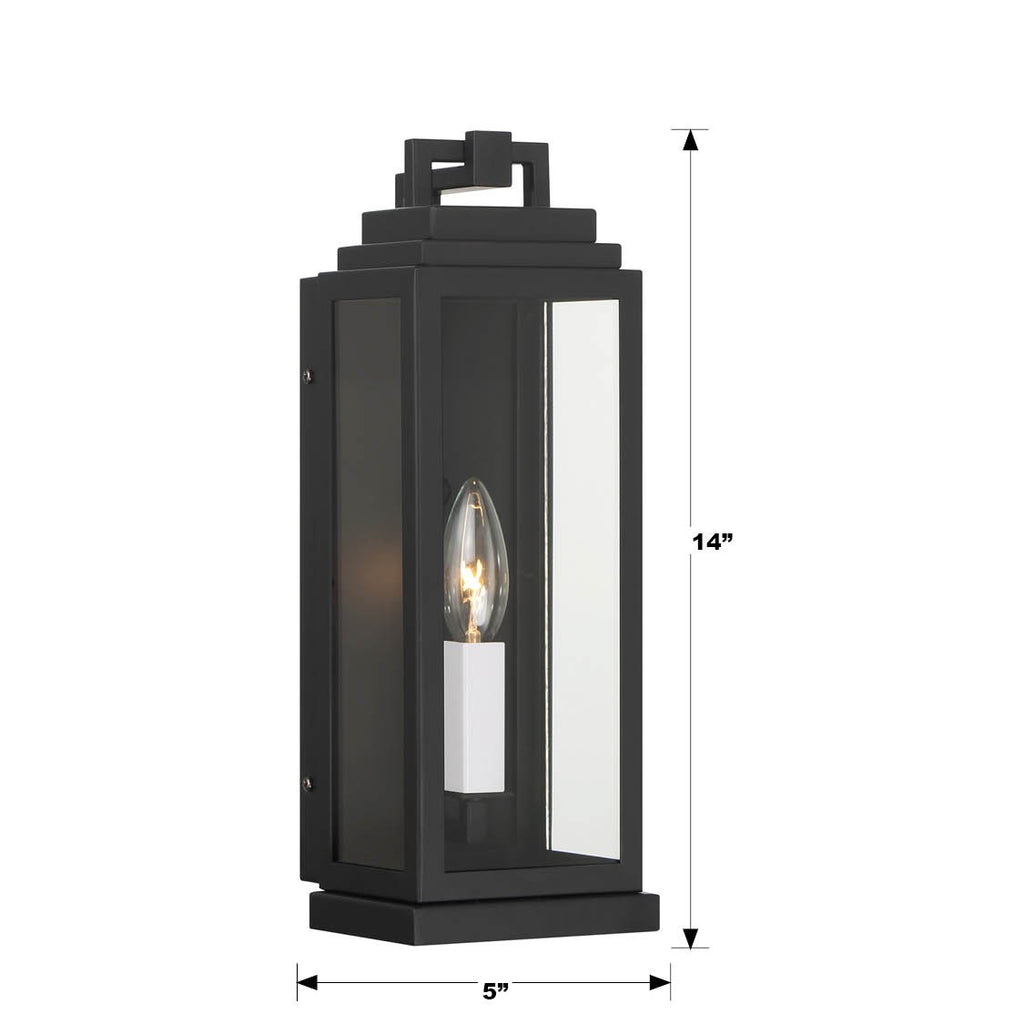 Aspen 1 Light Outdoor Sconce – Crystorama