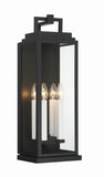Aspen 7.75'' Outdoor Sconce in Matte Black - Front View (ASP-8914-MK)
