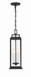 Aspen 6.5'' Outdoor Pendant in Matte Black - Front View (ASP-8915-MK)