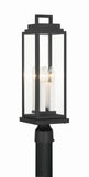 Aspen 6.5'' Outdoor Post in Matte Black - Front View (ASP-8919-MK)