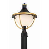 Atlas 13.5'' Outdoor Post in Matte Black - Textured Gold - Additional View (ATL-709-MK-TG)