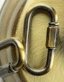 Luxo 14'' Semi Flush Mount - Antique Brass Finish Detail (9503-AB)