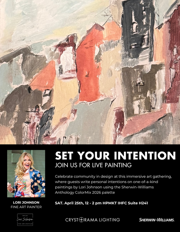 Set Your Intention: Live Painting with Fine Artist Lori Johnson & Sherwin-Williams
