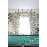Bailey 42'' Linear Chandelier in Aged Brass - Lifestyle View (BAI-A2112-AG)