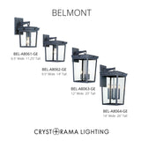 Belmont 12'' Outdoor Sconce in Graphite - Collection View (BEL-A8063-GE)
