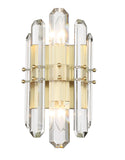 Bolton 7.5'' Sconce in Aged Brass - Front View (BOL-8882-AG)