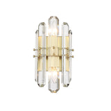 Bolton 7.5'' Sconce in Aged Brass - Front View (BOL-8882-AG)