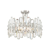 Bolton 20.75'' Semi Flush Mount in Polished Nickel - Front View (BOL-8884-PN)