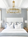 Bolton 31'' Chandelier in Aged Brass - Lifestyle View (BOL-8889-AG)
