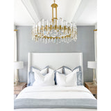 Bolton 31'' Chandelier in Aged Brass - Lifestyle View (BOL-8889-AG)