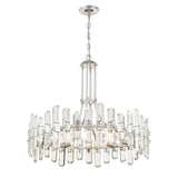 Bolton 31'' Chandelier in Polished Nickel - Front View (BOL-8889-PN)