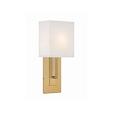 Brent 6.5'' Sconce in Vibrant Gold - Front View (BRE-A3631-VG)