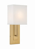 Brent 6.5'' Sconce in Vibrant Gold - Front View (BRE-A3631-VG)