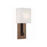 Brent 6.5'' Sconce in Matte Black - Vibrant Gold - Front View (BRE-A3633-MK-VG)