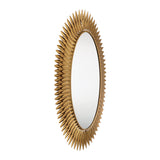 Broche 31.25'' Integrated LED Mirror in Antique Gold - Additional View (BRH-M500-GA)