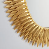 Broche 31.25'' Integrated LED Mirror in Antique Gold - Additional View (BRH-M500-GA)