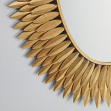 Broche 31.25'' Integrated LED Mirror in Antique Gold - Additional View (BRH-M500-GA)
