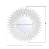 Broche 24'' Mirror - Dimensions Diagram (BRH-M524-MT)