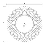 Broche 30'' Mirror - Dimensions Diagram (BRH-M530-SA)