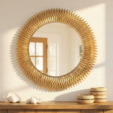 Broche 46.75'' Mirror in Antique Gold - Lifestyle View (BRH-M546-GA)