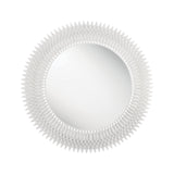 Broche 46.75'' Mirror in Matte White - Front View (BRH-M546-MT)