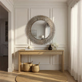 Broche 46.75'' Mirror in Antique Silver - Lifestyle View (BRH-M546-SA)