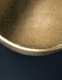Odelle 14'' Semi Flush Mount - Black - Antique Gold Finish Detail (ODE-700-BK-GA_CEILING)