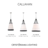 Callahan 21'' Pendant in Polished Nickel - Collection View (CAL-2406-PN)
