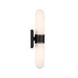 Capsule 18.5'' LED Sconce in Matte Black - Textured Gold - Additional View (CAP-8512-MK-TG)