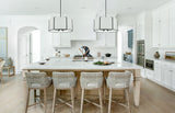 Carlyn 24'' Chandelier in Black - Lifestyle View (CAR-9206-BK)