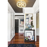 Clover 18.25'' Semi Flush Mount in Aged Brass - Lifestyle View (CLO-8894-AG)