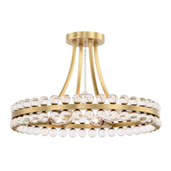 Clover 18.25'' Semi Flush Mount | Crystorama Lighting