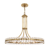 Clover 22.5'' Chandelier in Aged Brass - Additional View (CLO-8898-AG)