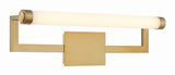 Clinton 26.25'' Integrated LED Picture Light in Vibrant Gold - Front View (CLT-7201-VG)