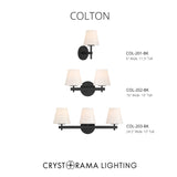 Colton 6'' Sconce in Black - Collection View (COL-201-BK)
