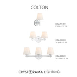 Colton 16'' Sconce in Polished Chrome - Collection View (COL-202-CH)