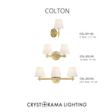 Colton 16'' Sconce in Vibrant Gold - Collection View (COL-202-VG)