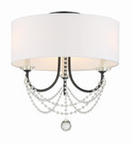 Delilah 15.75'' Semi Flush Mount in Matte Black - Additional View (DEL-90803-MK_CEILING)