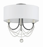 Delilah 15.75'' Semi Flush Mount in Matte Black - Additional View (DEL-90803-MK_CEILING)