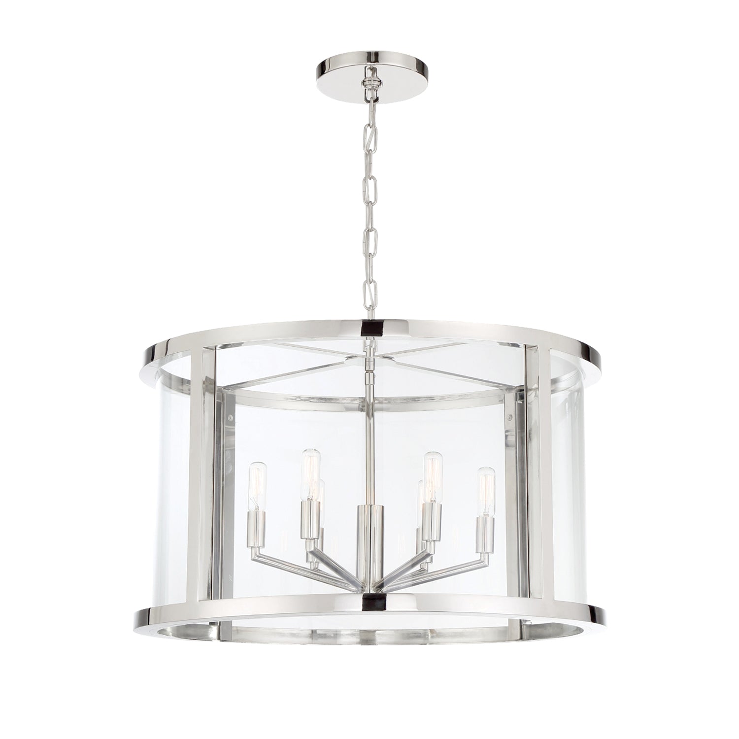 Libby Langdon Devon 6 Light Lantern Chandelier – Crystorama